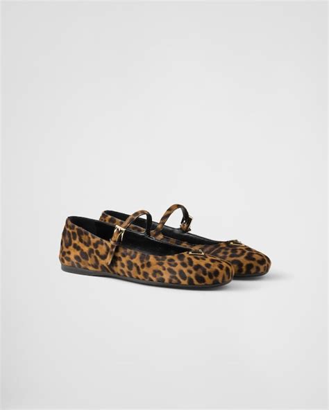 prada leapard beast|Honey Printed Leather Ballerinas .